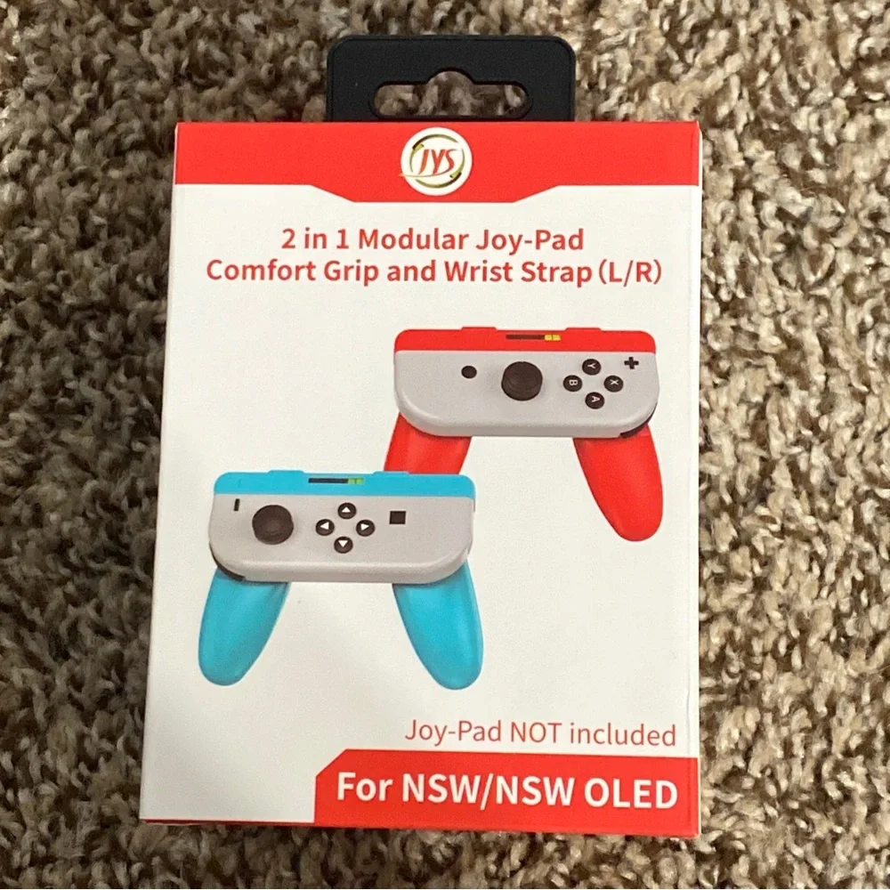 2 in one Modular Joy-pad comfort grip and wrist strap for nintendo switch